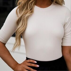 SPANX Cream Bodysuit